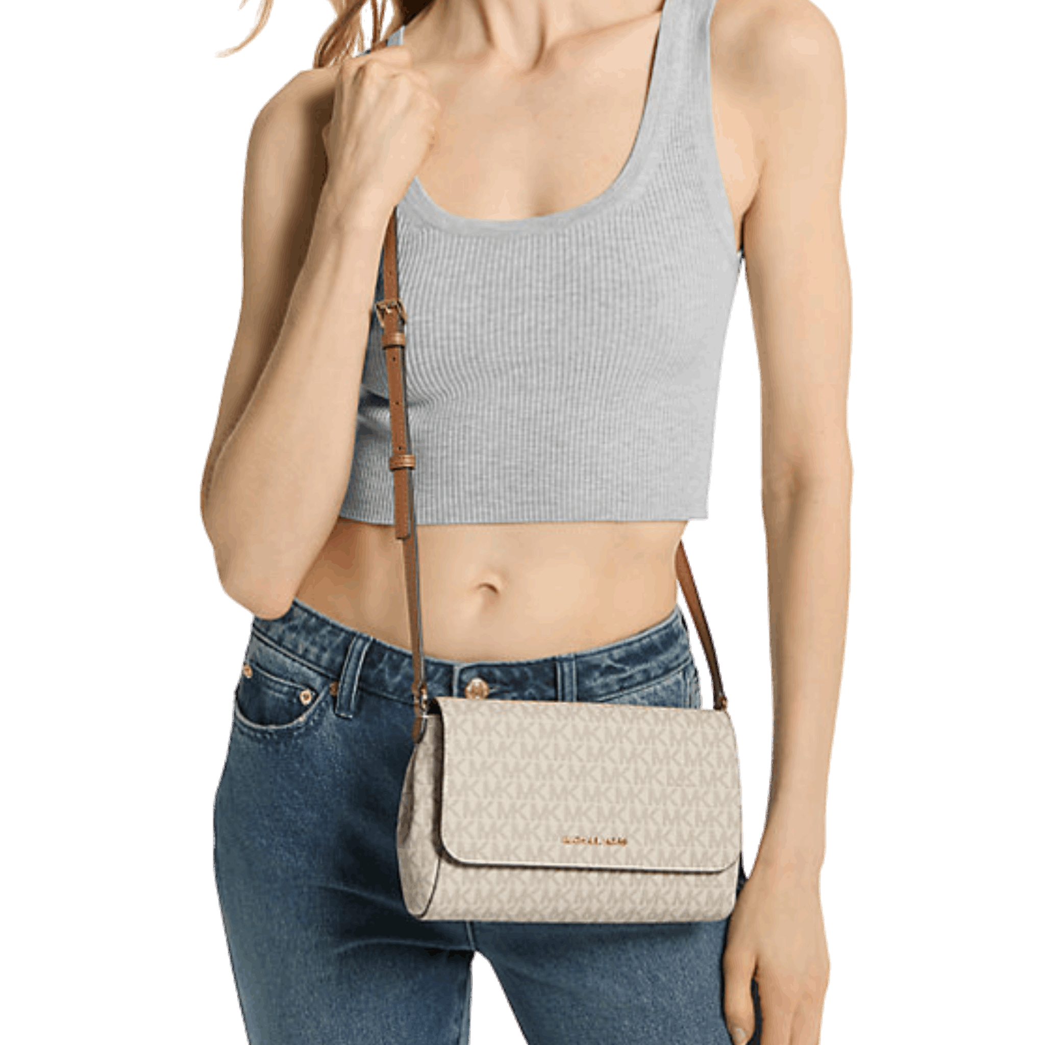 Michael Kors Medium Logo Convertible Crossbody Bag