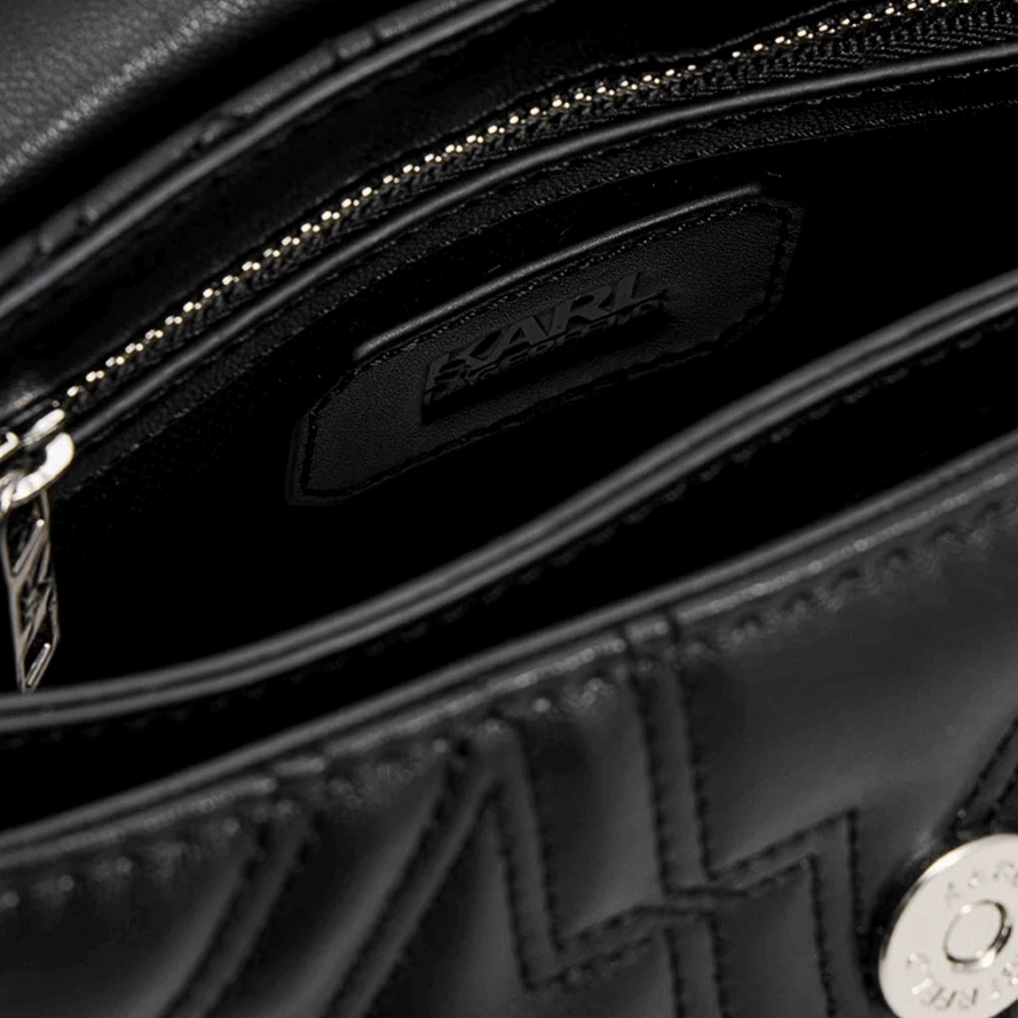 KARL LAGERFELD Structured Handbag – Black