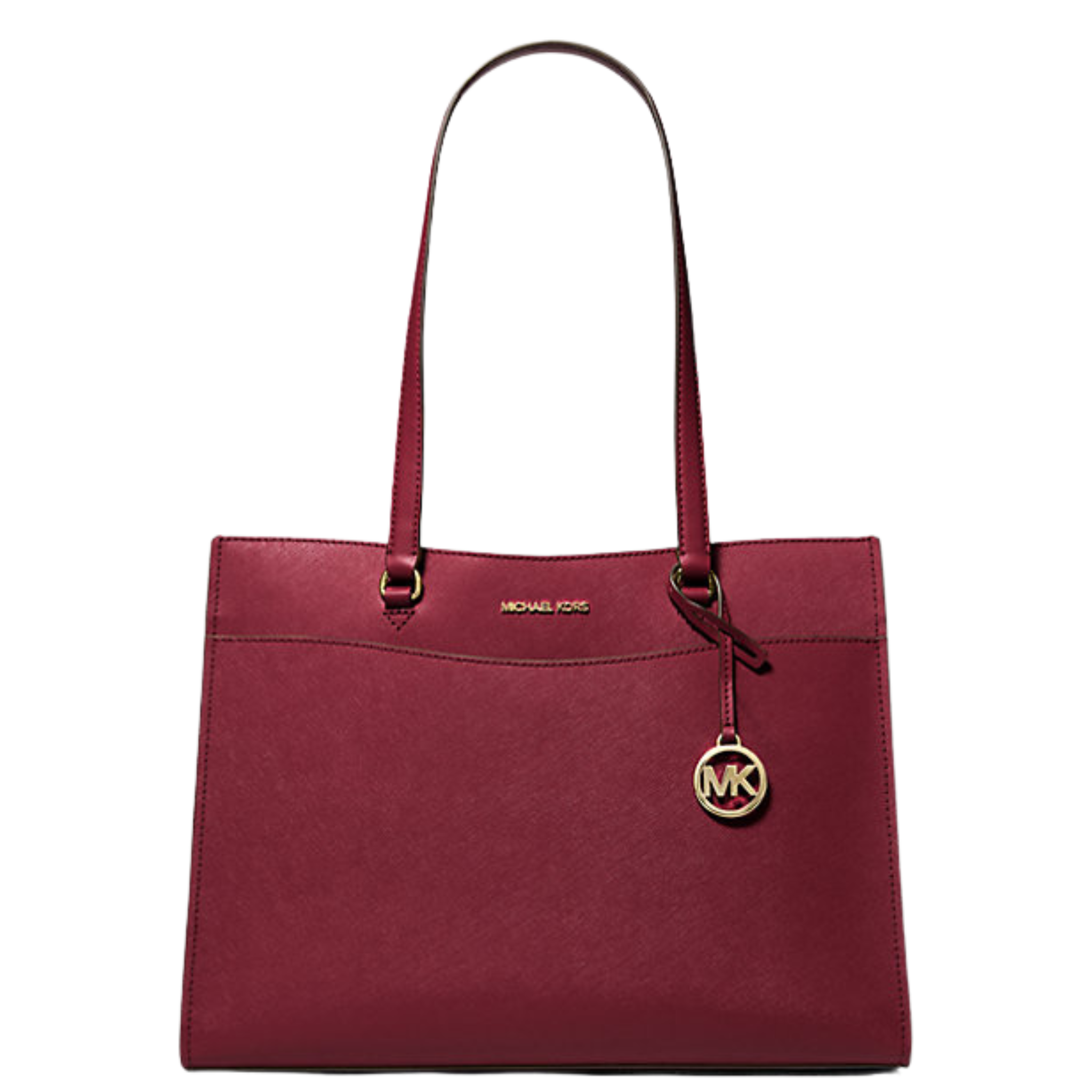 MICHAEL KORS Jet Set Travel Large Saffiano Leather Pocket Tote Bag