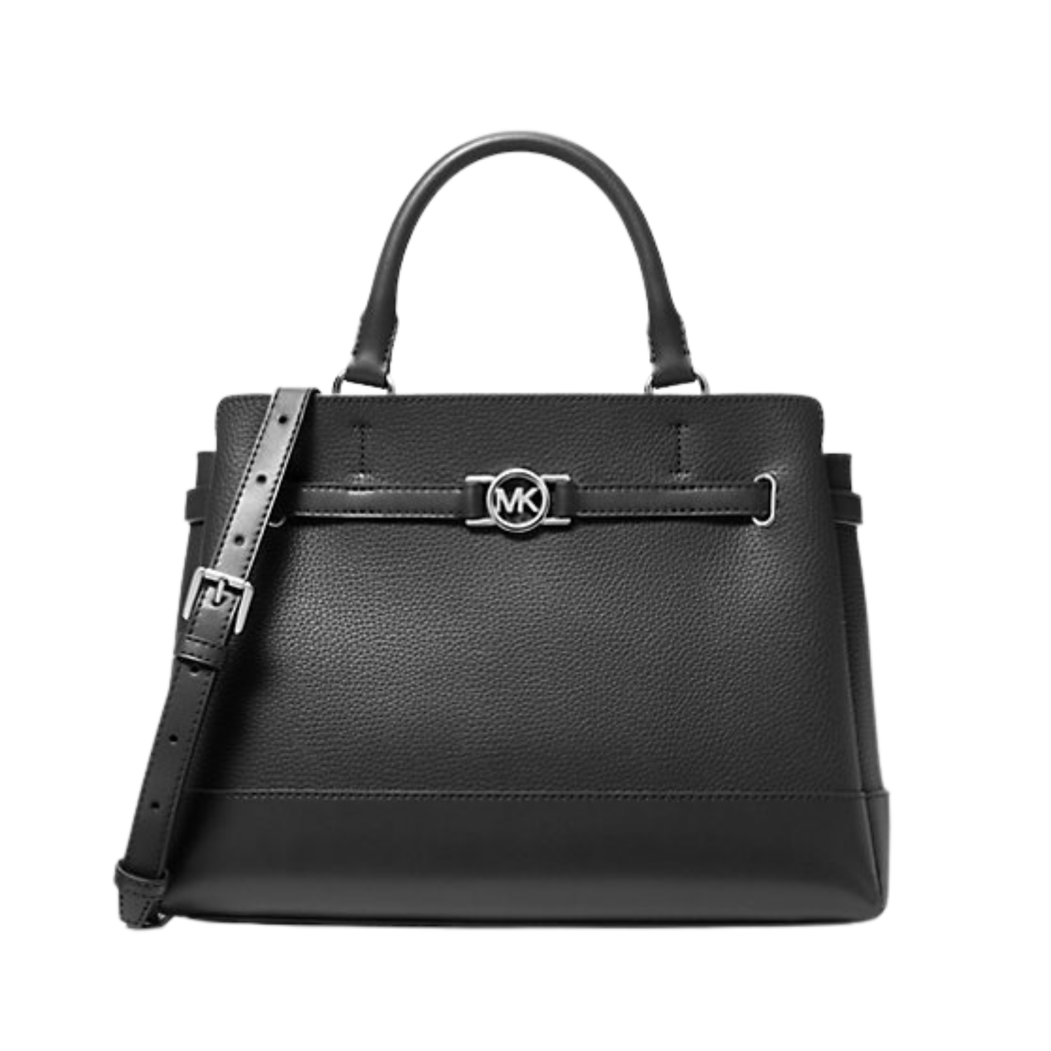 MICHAEL KORS Reed Large Pebbled Leather Tote β Black