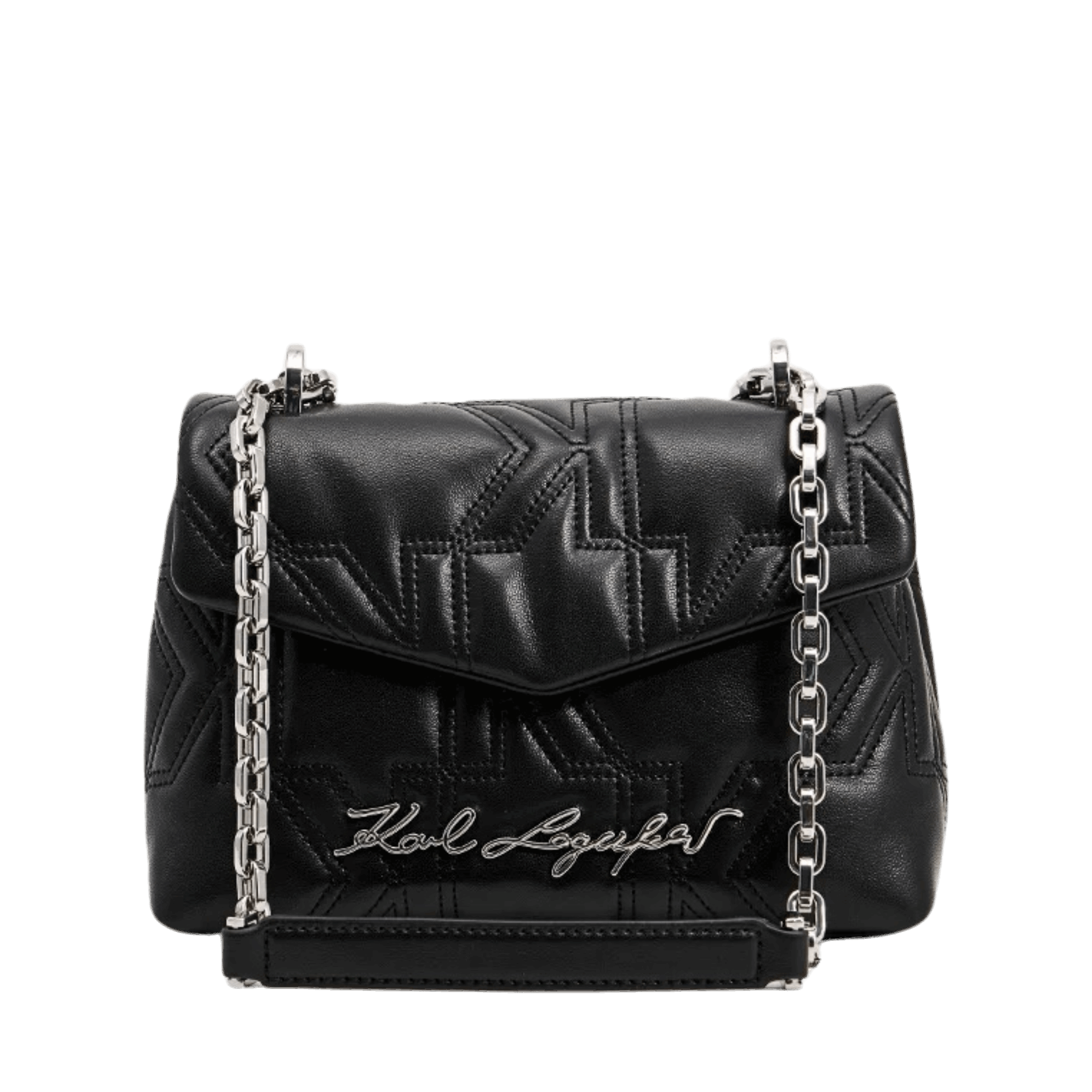 KARL LAGERFELD Structured Handbag – Black