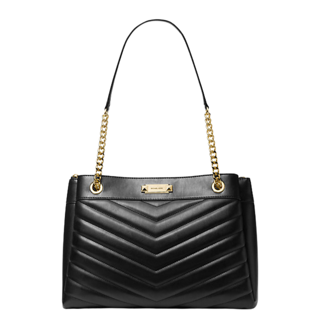 MICHAEL KORS Whitney Medium Quilted Tote Bag – Black