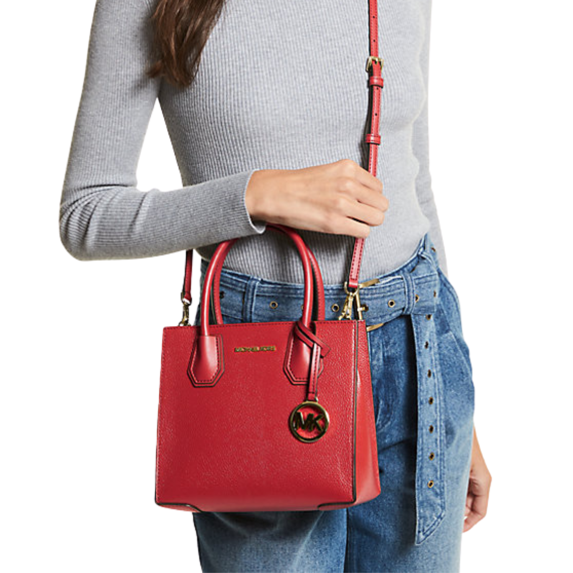 Medium Pebbled Leather Crossbody Bag