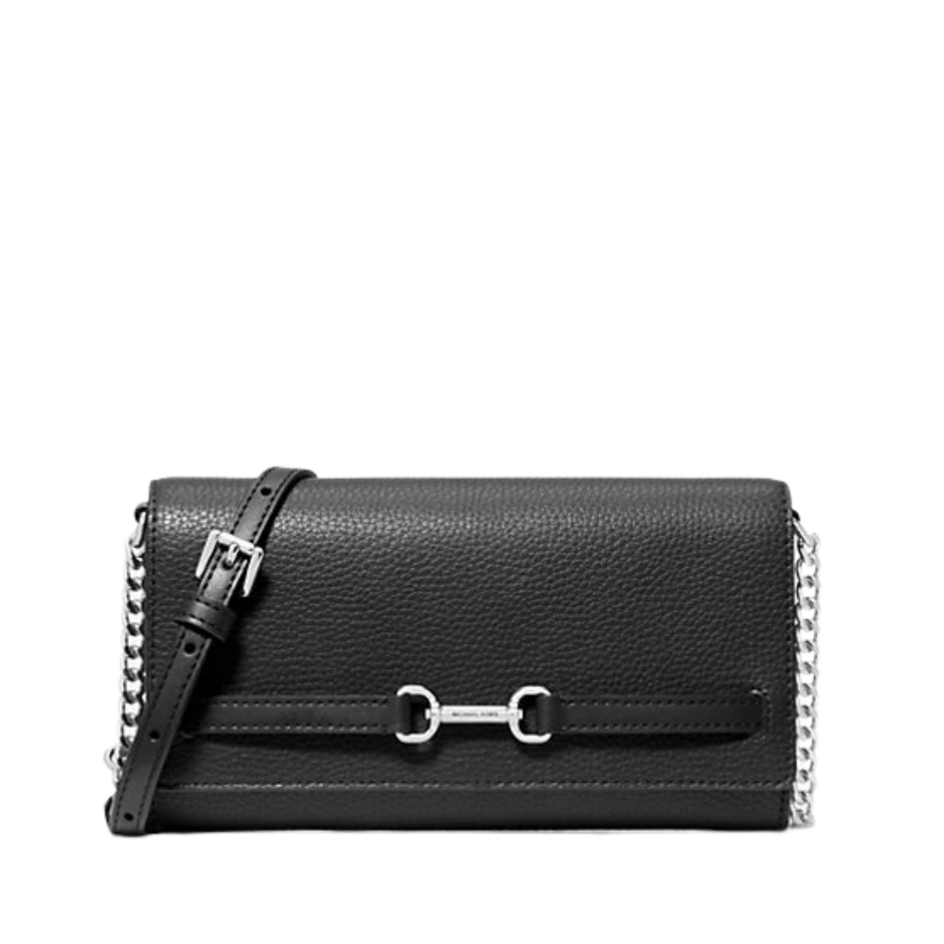Large Pebbled Leather Convertible Crossbody Bag