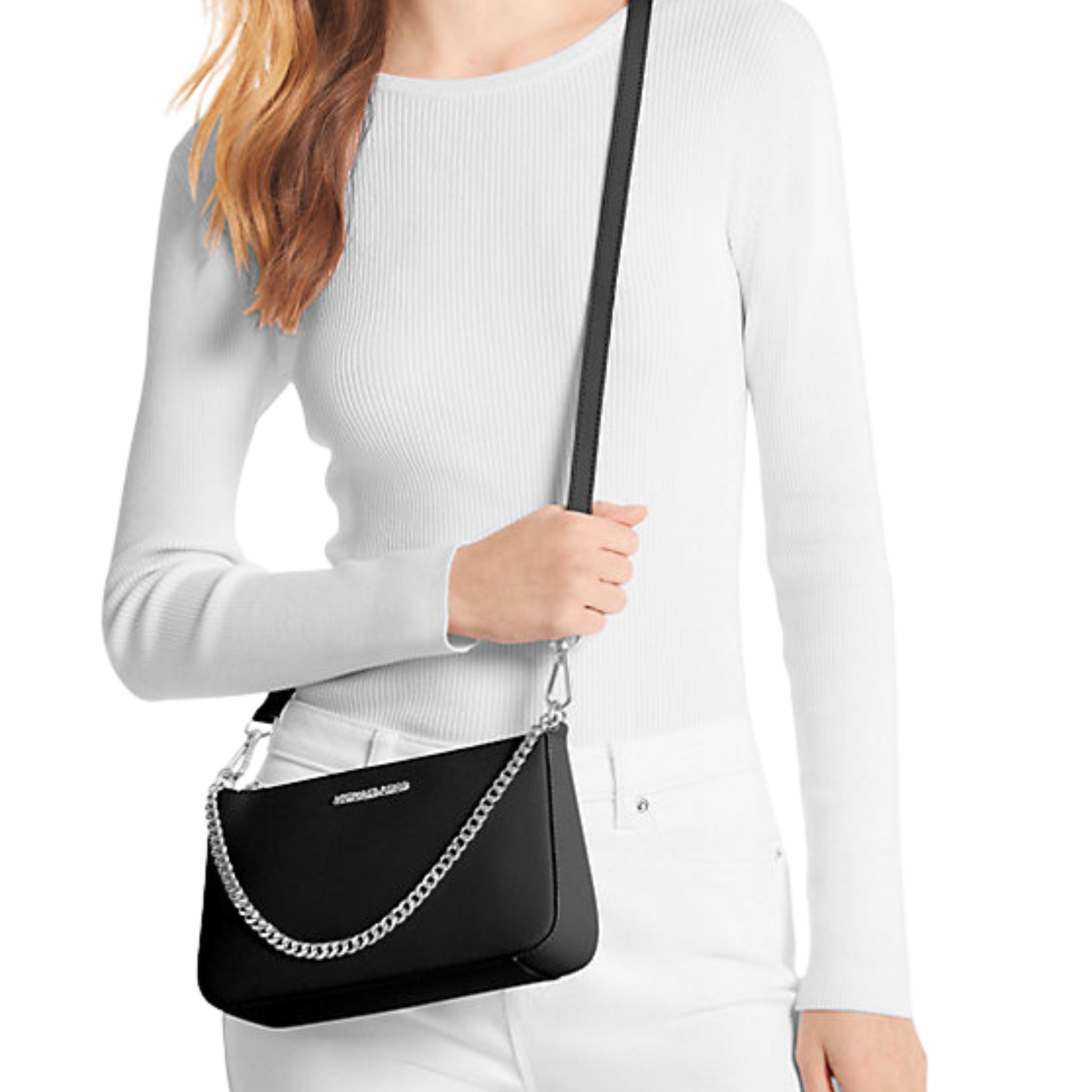 Medium Saffiano Leather Crossbody Bag