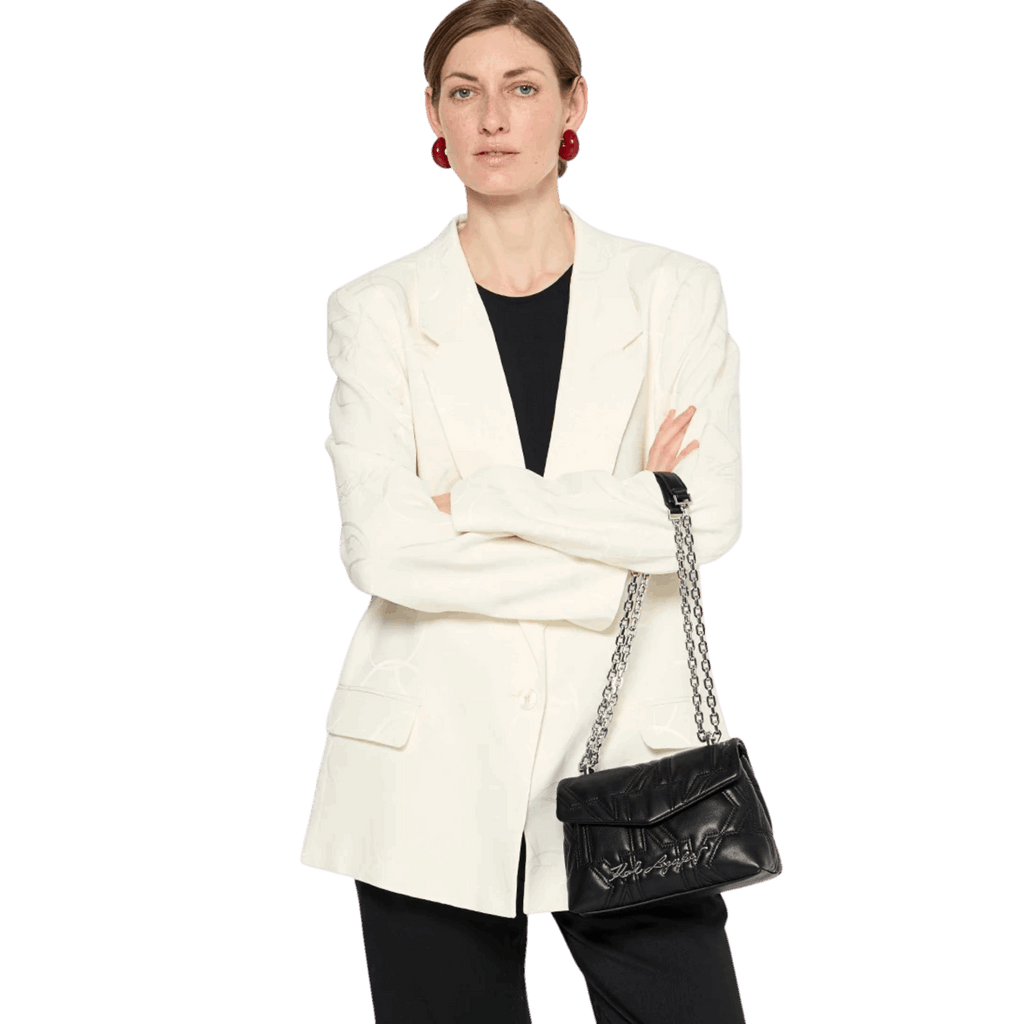 KARL LAGERFELD Structured Handbag – Black