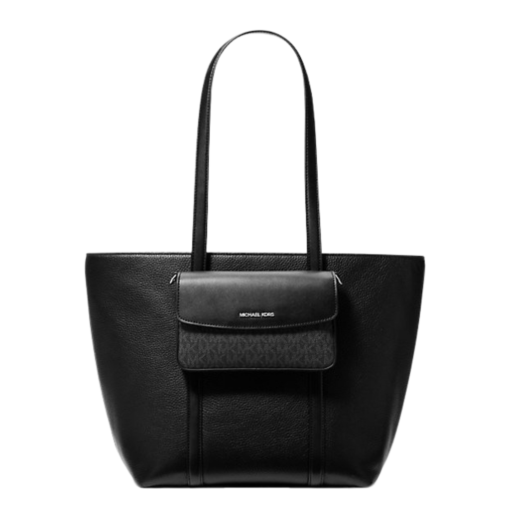 MICHAEL KORS  Jet Set Large 2-in-1 Pebbled Leather Tote Bag