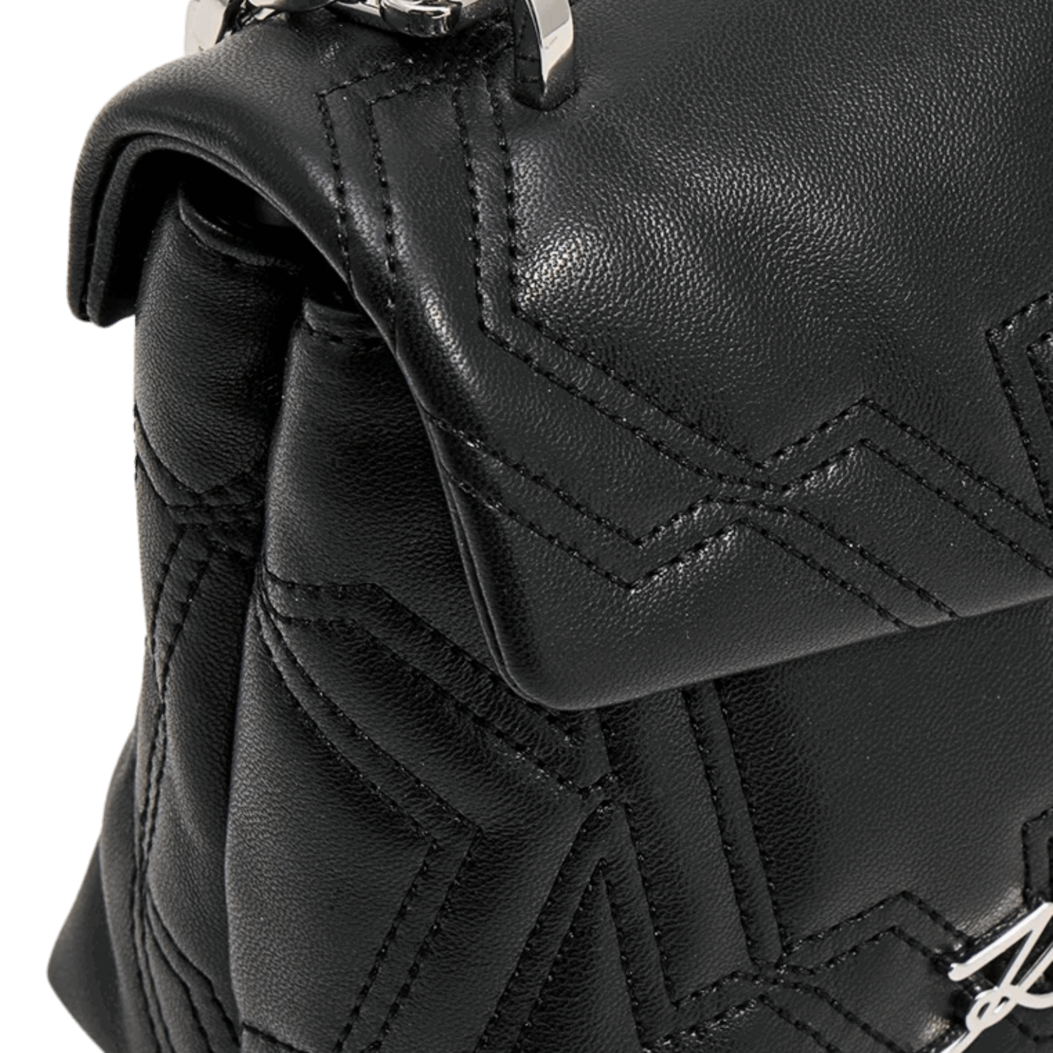 KARL LAGERFELD Structured Handbag – Black