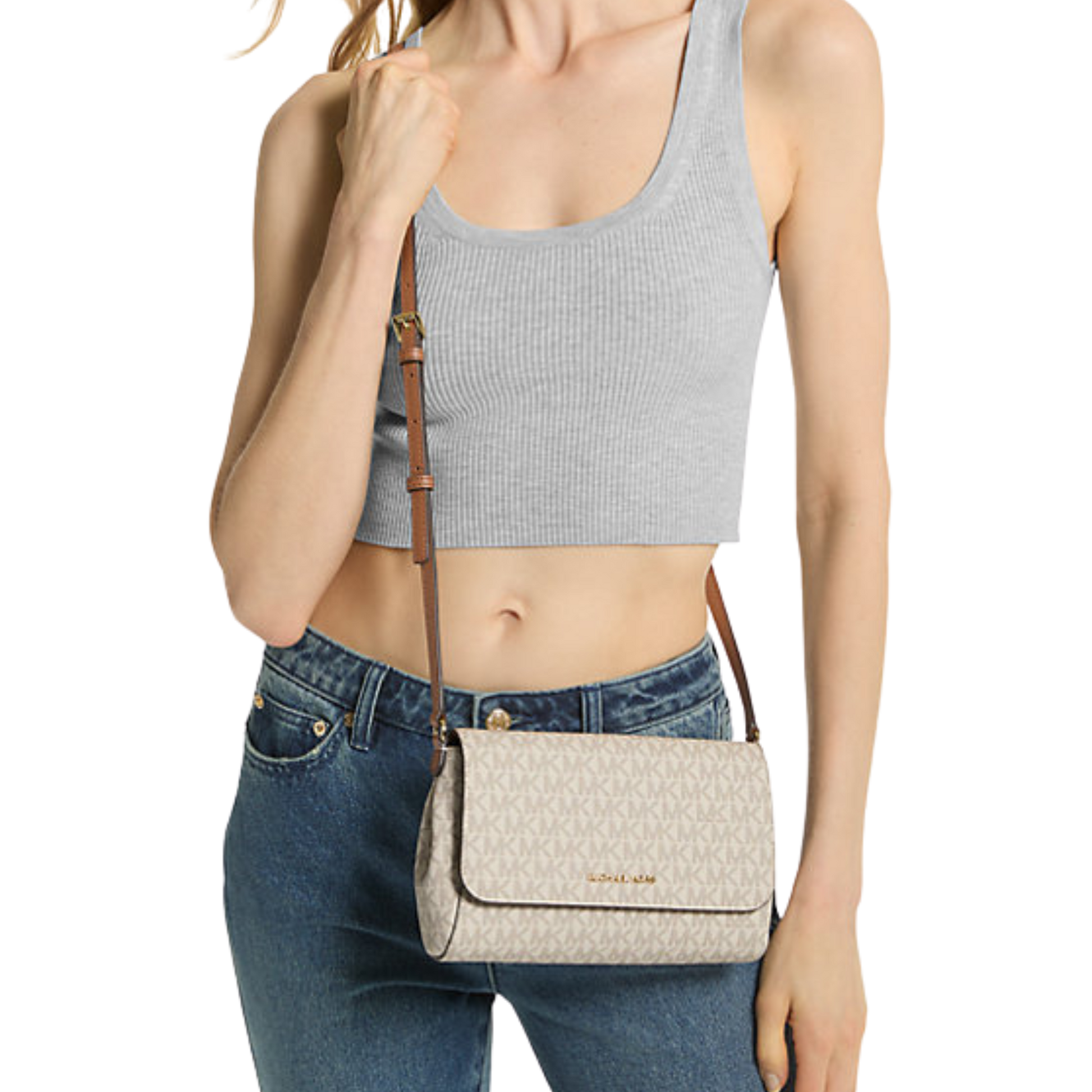 Medium Logo Convertible Crossbody Bag