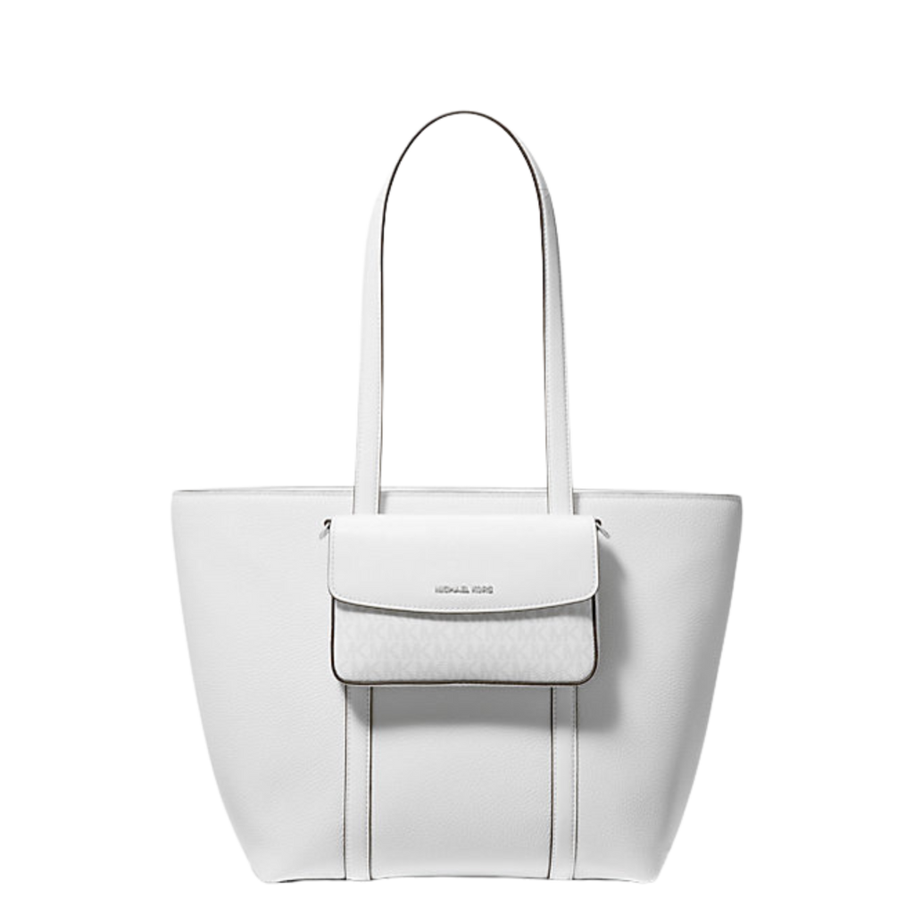 MICHAEL KORS  Jet Set Large 2-in-1 Pebbled Leather Tote Bag