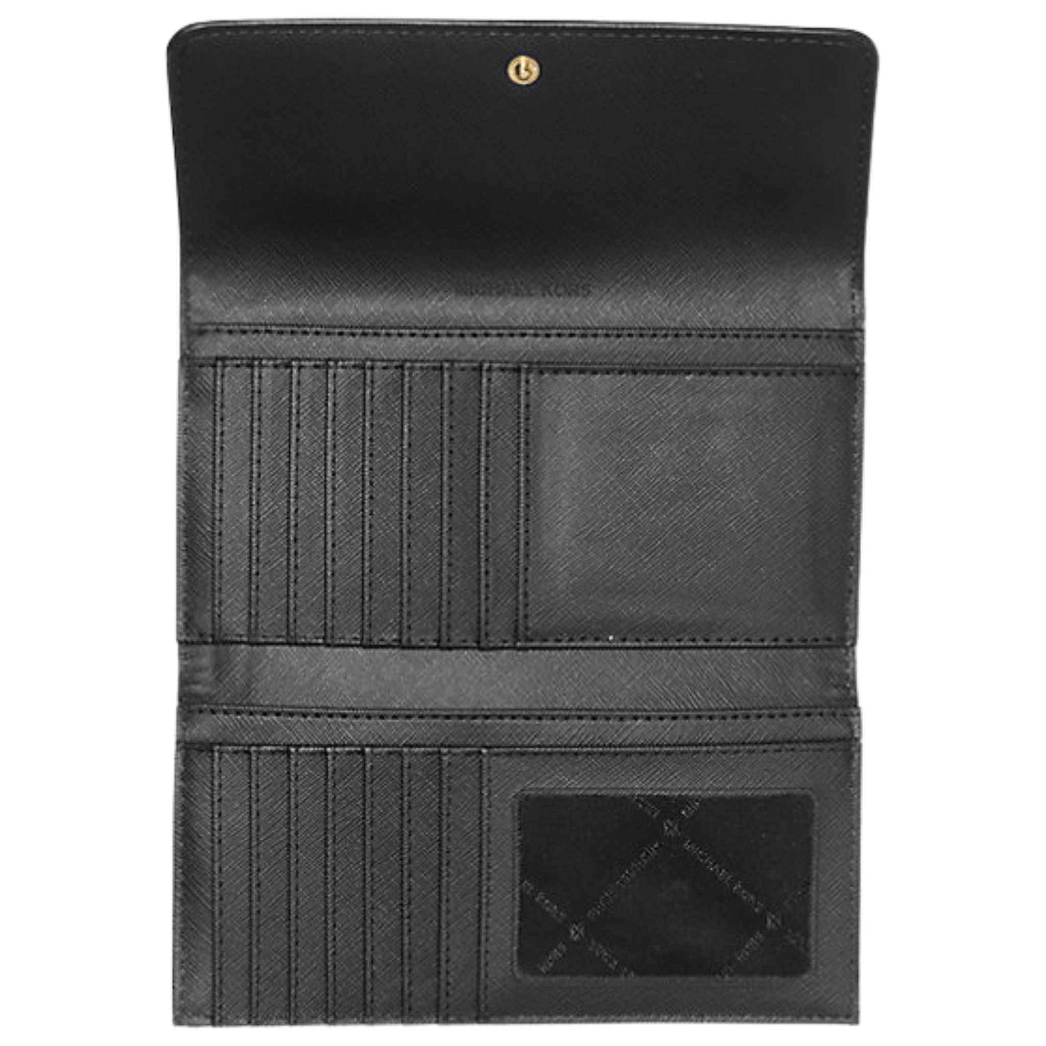 Michael Kors Jet Set Travel Crossgrain Leather Tri-Fold Wallet