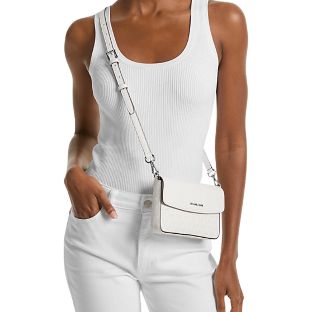 MICHAEL KORS  Jet Set Large 2-in-1 Pebbled Leather Tote Bag