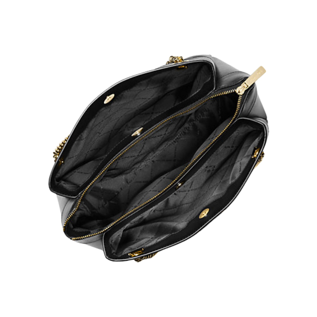 MICHAEL KORS Whitney Medium Quilted Tote Bag – Black