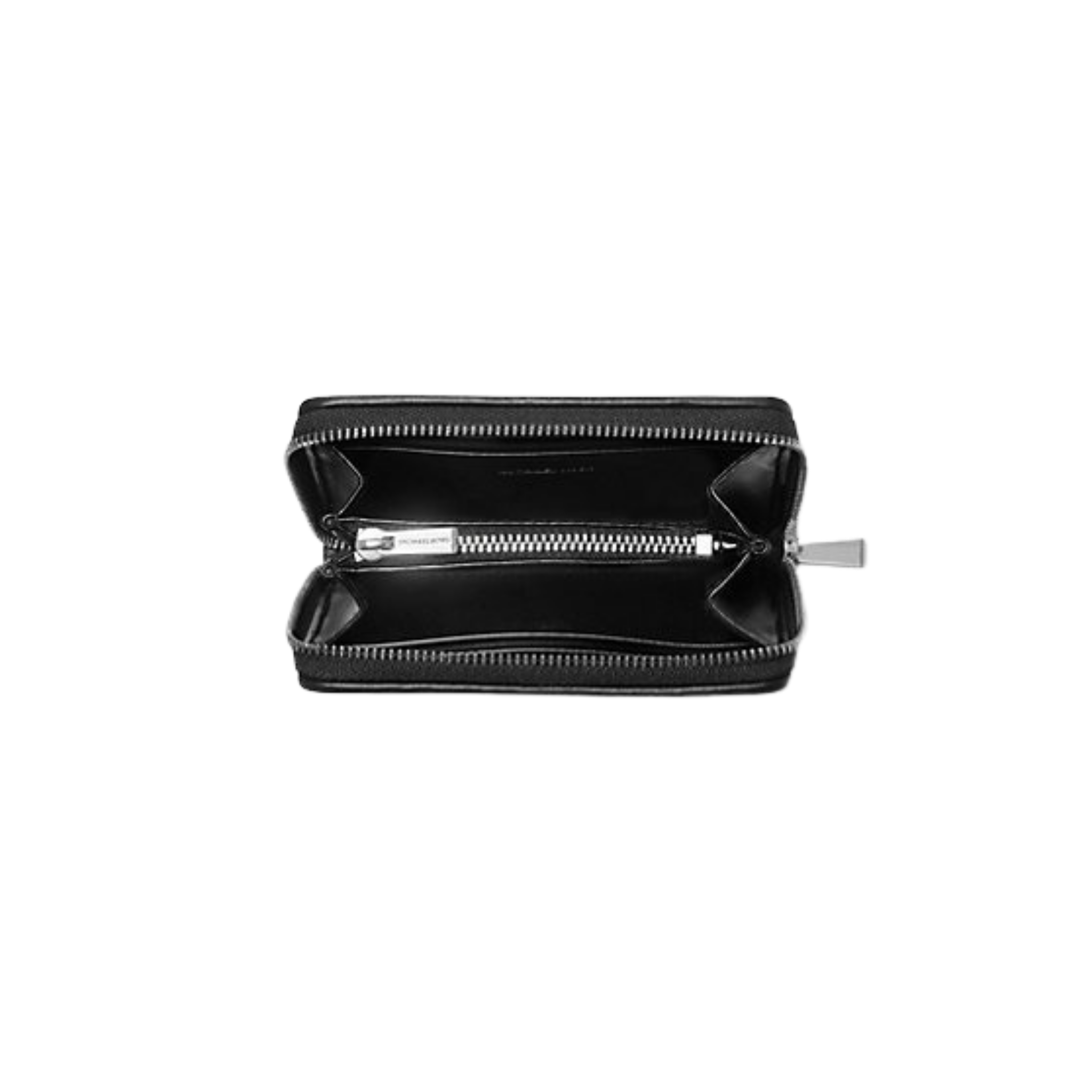 MICHAEL KORS Jet Set Small MK2000 Logo Jacquard Wallet – Black/Grey