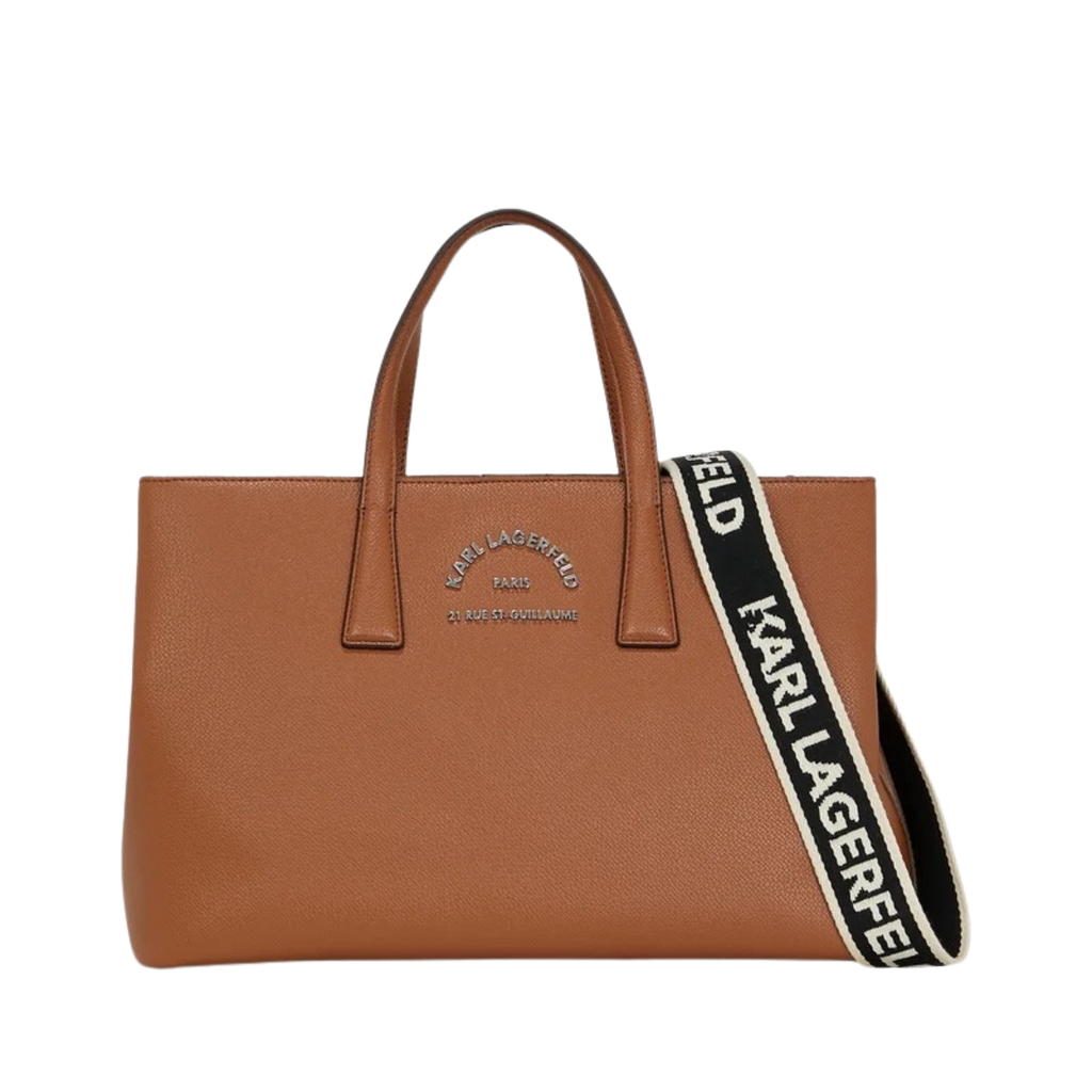 KARL LAGERFELD SATCHEL - Handbag - dark tan