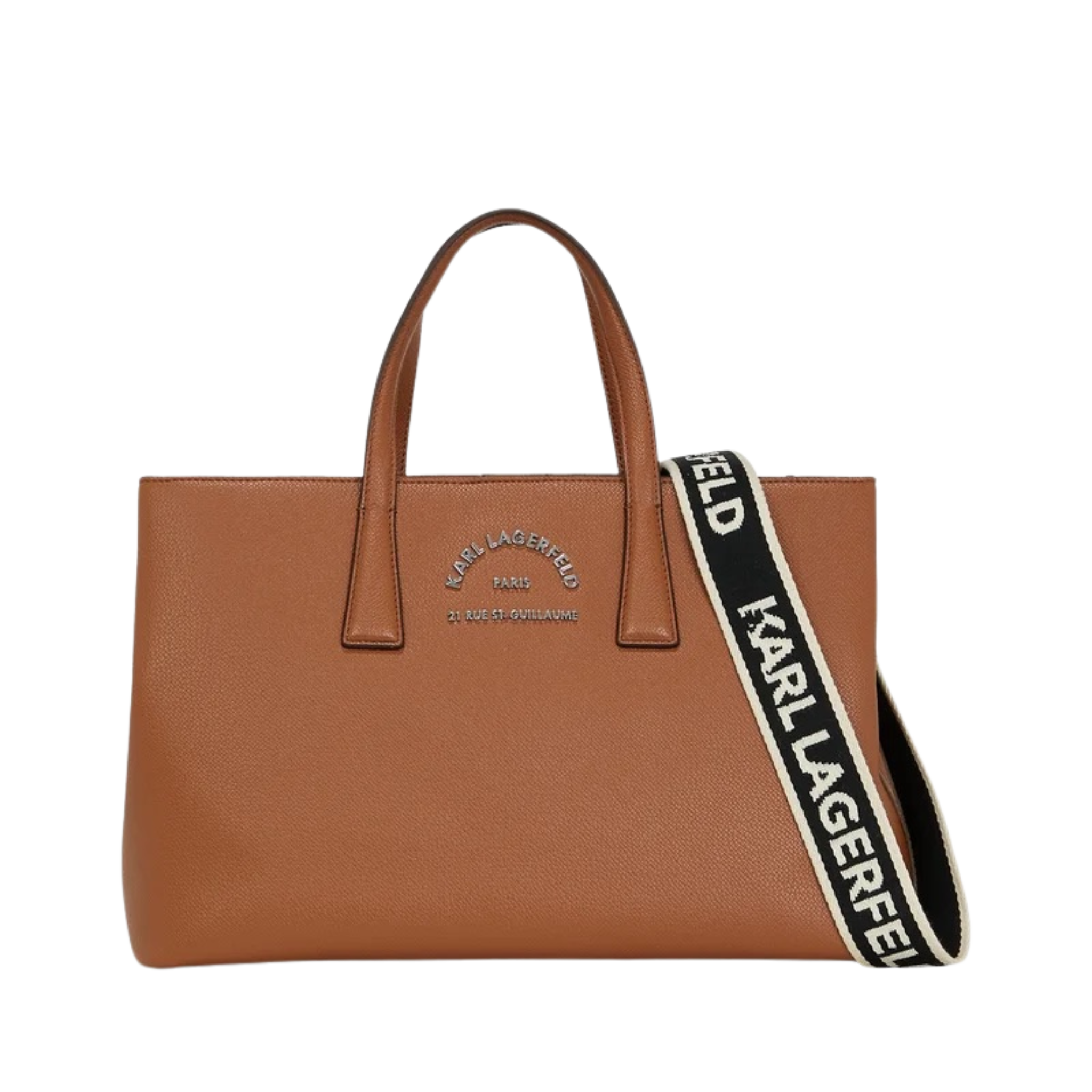 KARL LAGERFELD SATCHEL - Handbag - dark tan