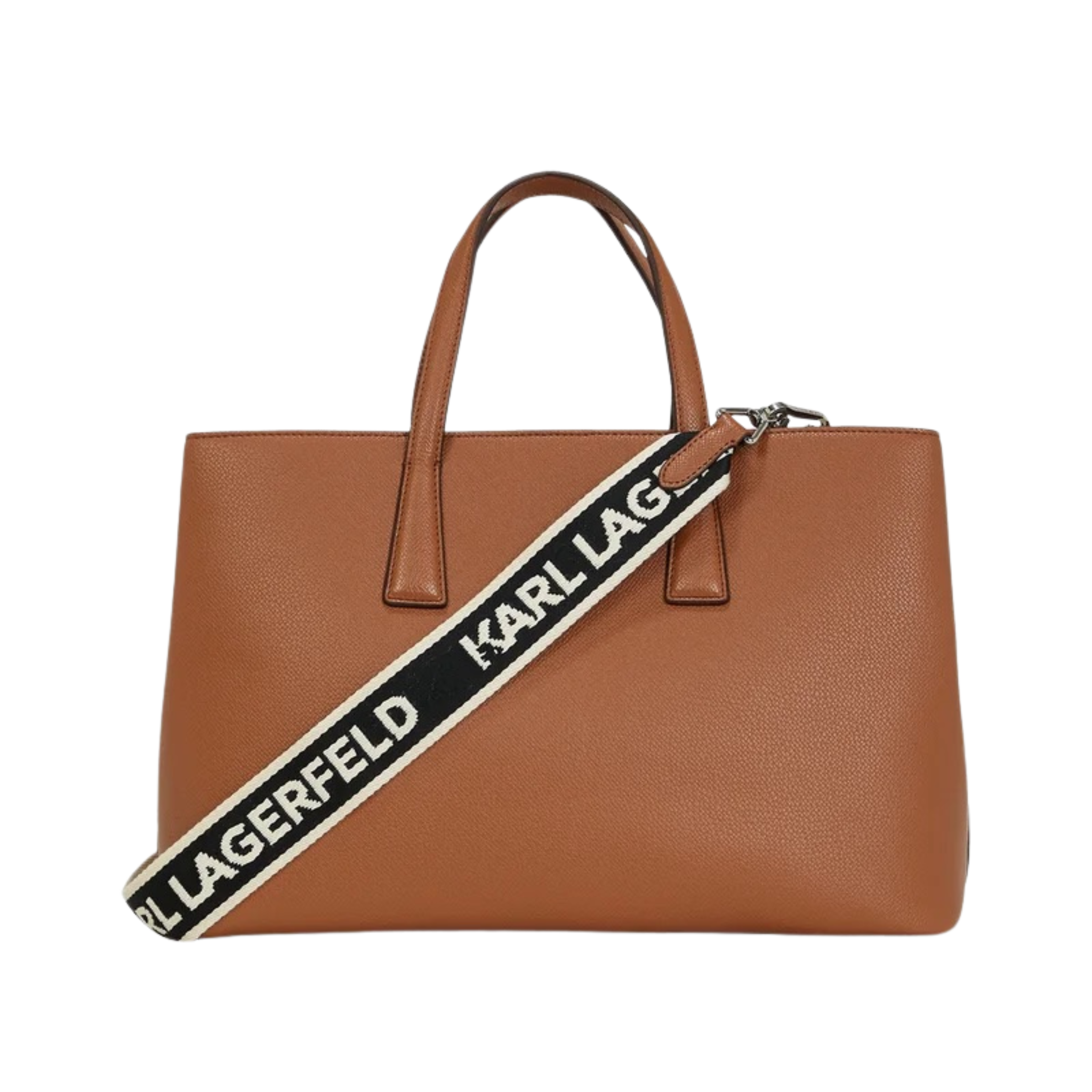 KARL LAGERFELD SATCHEL - Handbag - dark tan