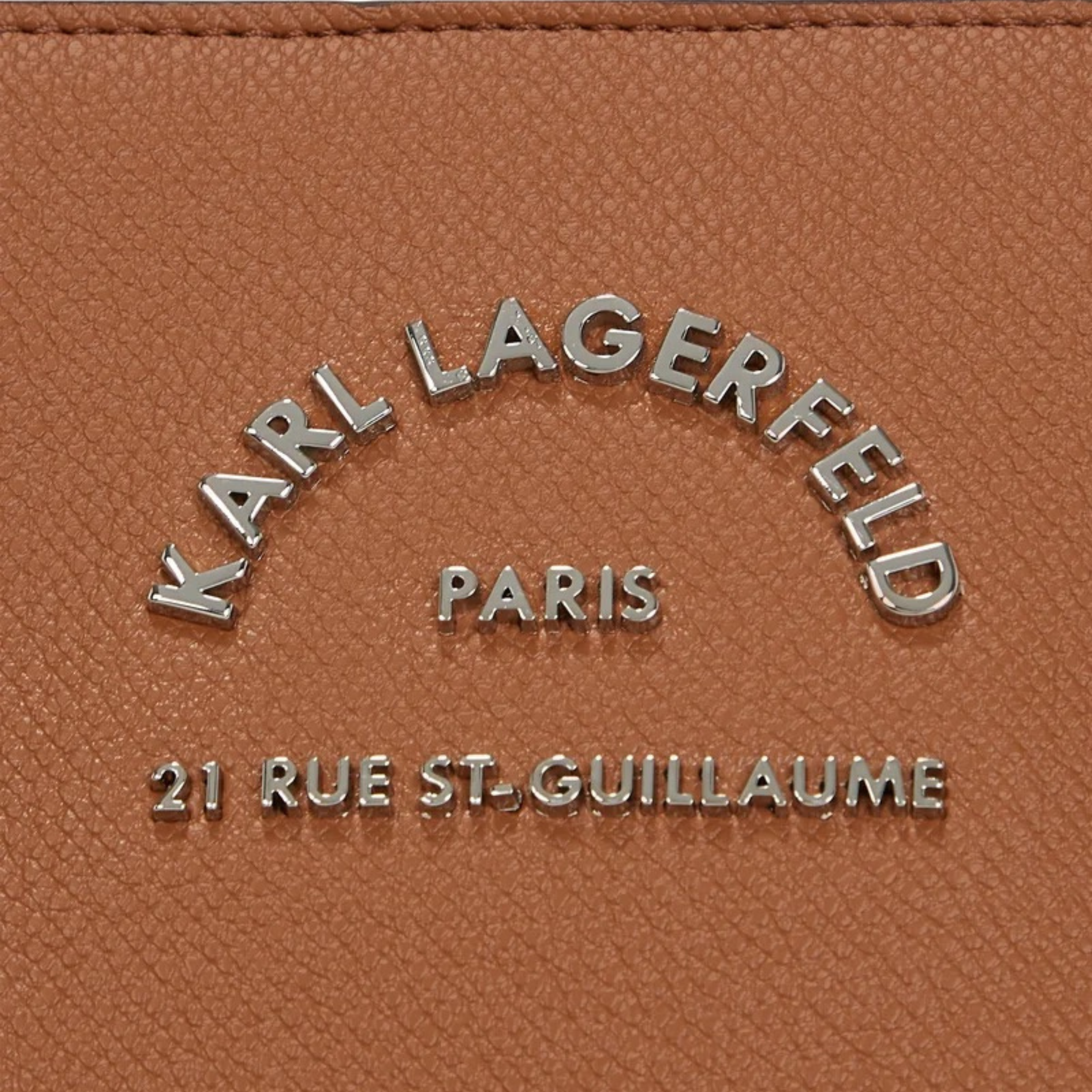 KARL LAGERFELD SATCHEL - Handbag - dark tan