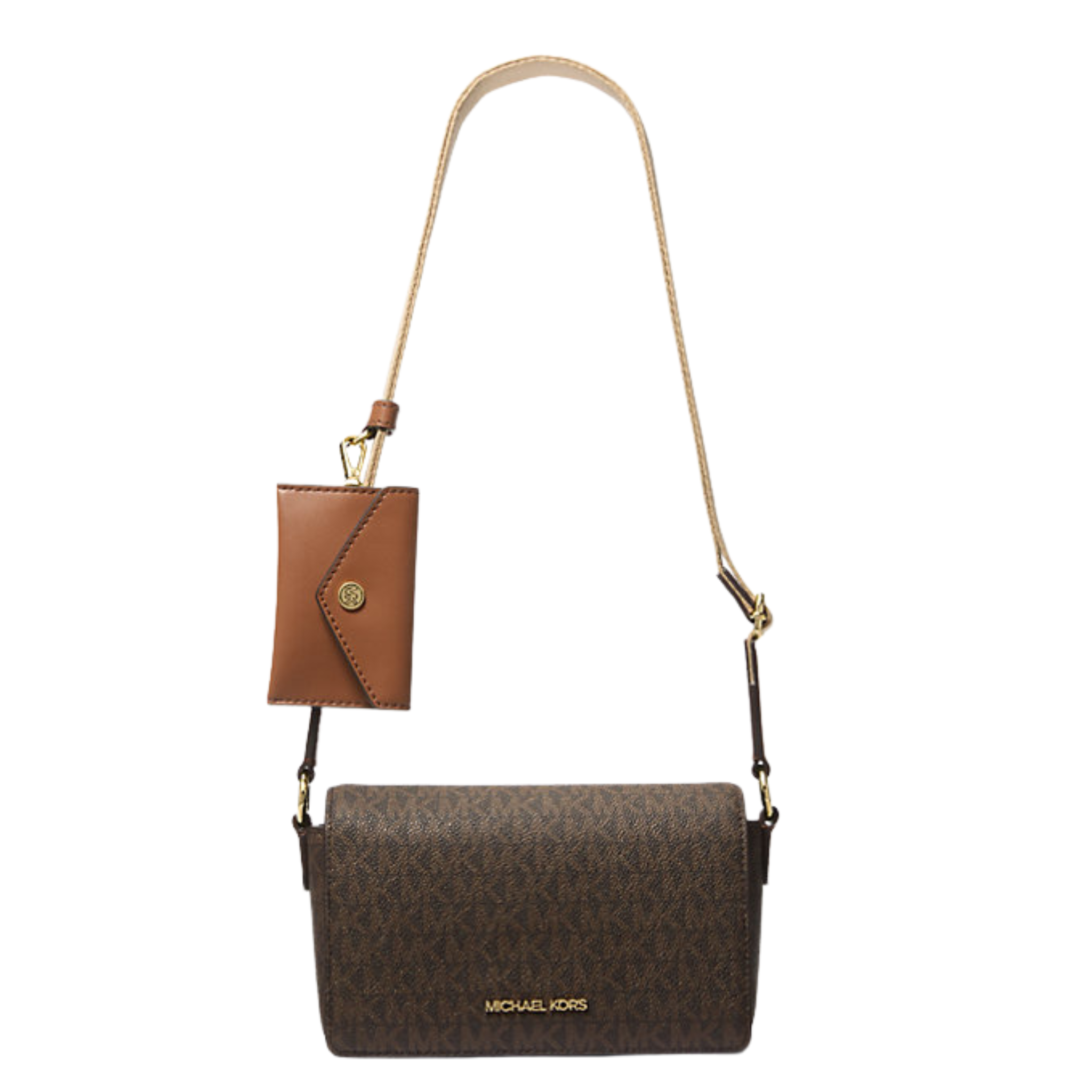 Michael Kors Vincent Small Signature Logo Crossbody Bag with Card Case