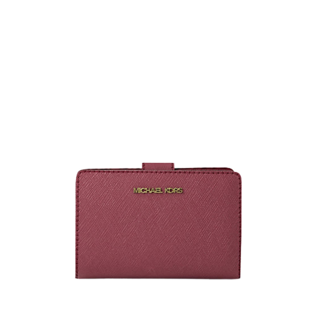 Michael Kors Outlet Medium Crossgrain Leather Wallet