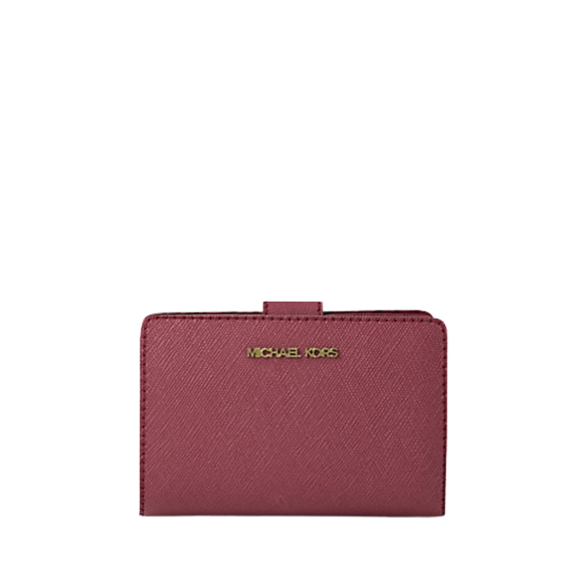 Michael Kors Outlet Medium Crossgrain Leather Wallet