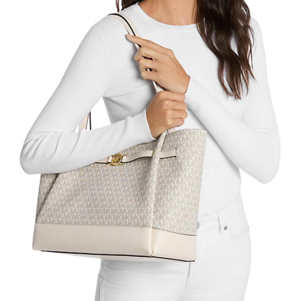 MICHAEL KORS Reed Large Signature Logo Tote Bag