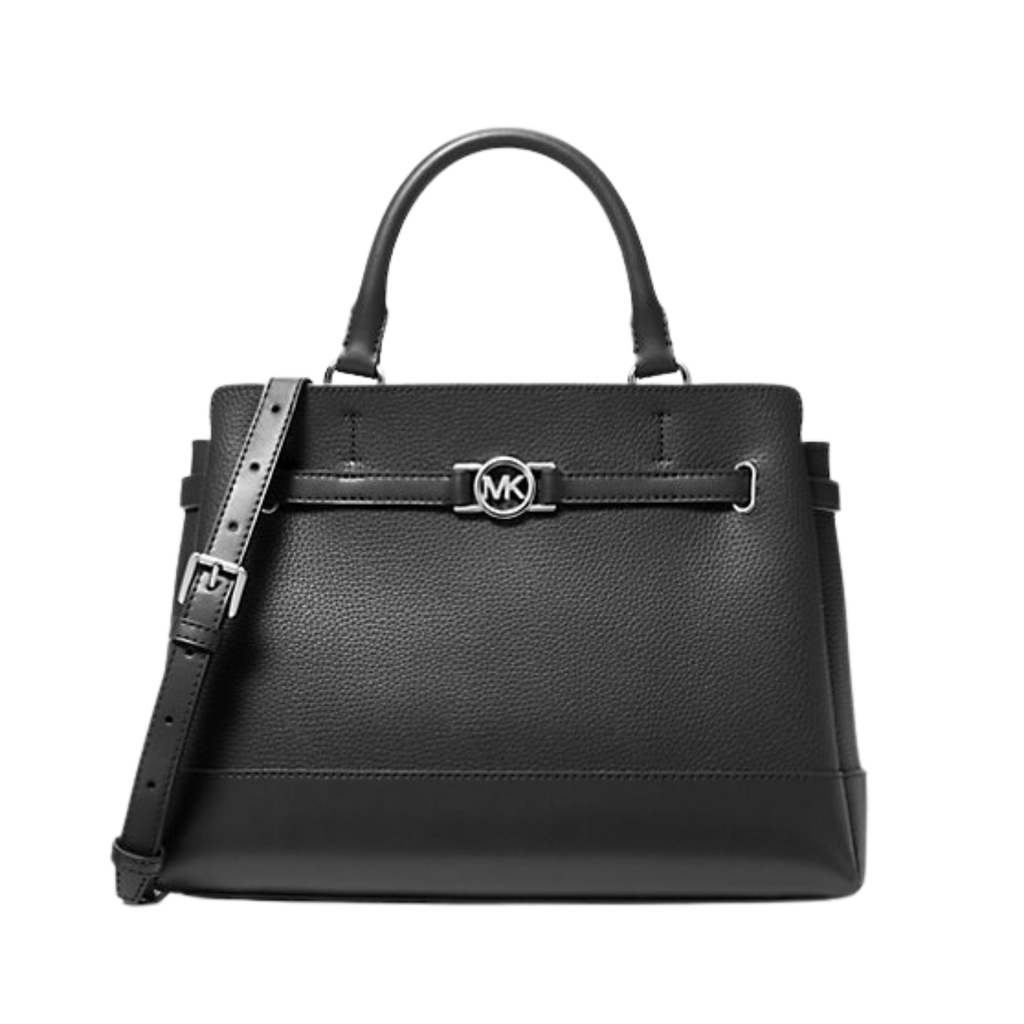 MICHAEL KORS Reed Large Pebbled Leather Tote – Black